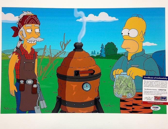 EDWARD JAMES OLMOS Autograph SIMPSONS Signed 11x17 Photo Poster painting PSA/DNA COA Auto RARE!