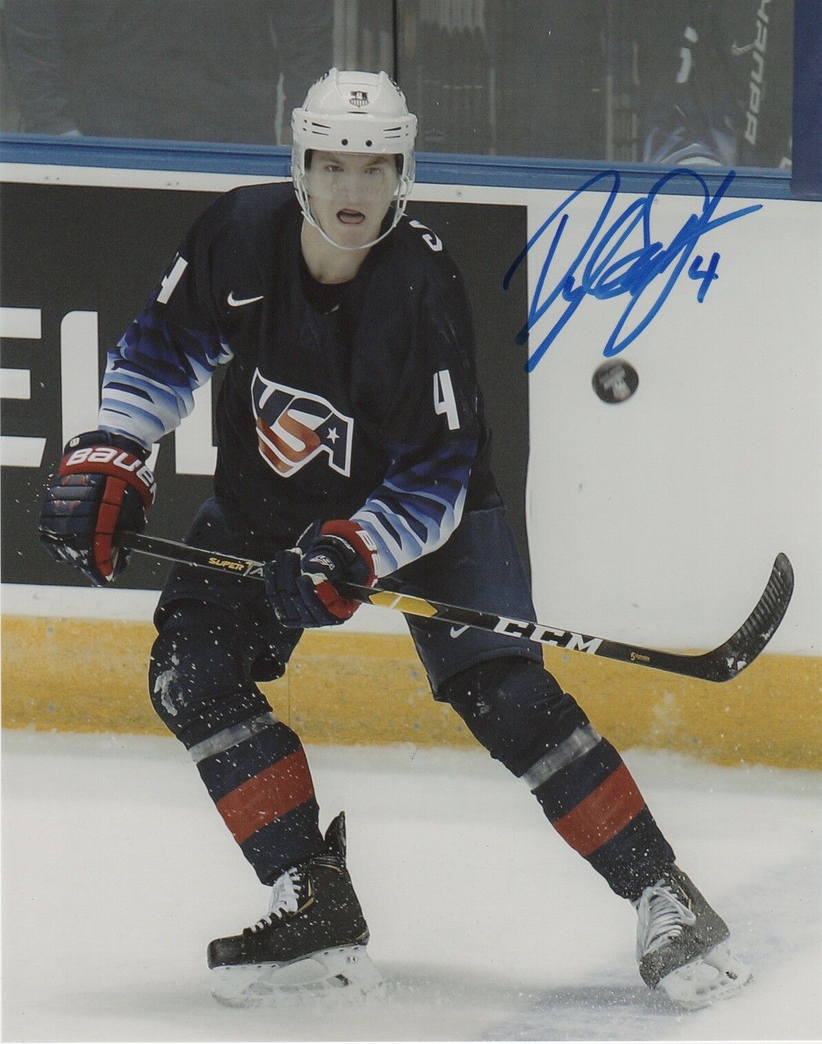 Team USA Dylan Samberg Signed Autographed 8x10 NHL Photo Poster painting COA #6