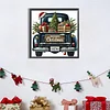 (40*40cm)Christmas Car - Full Round Drill Diamond Painting