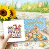 12PCS Diamond Painting Retro Easter Greeting Card Kit for Birthdays Thanksgiving & Special Occasion