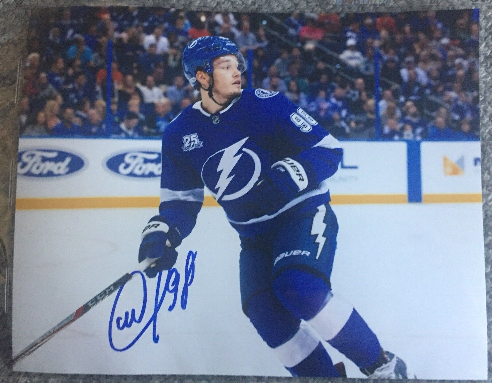 Mikhail Sergachev Signed Tampa Bay Lightning 8x10 Photo Poster painting