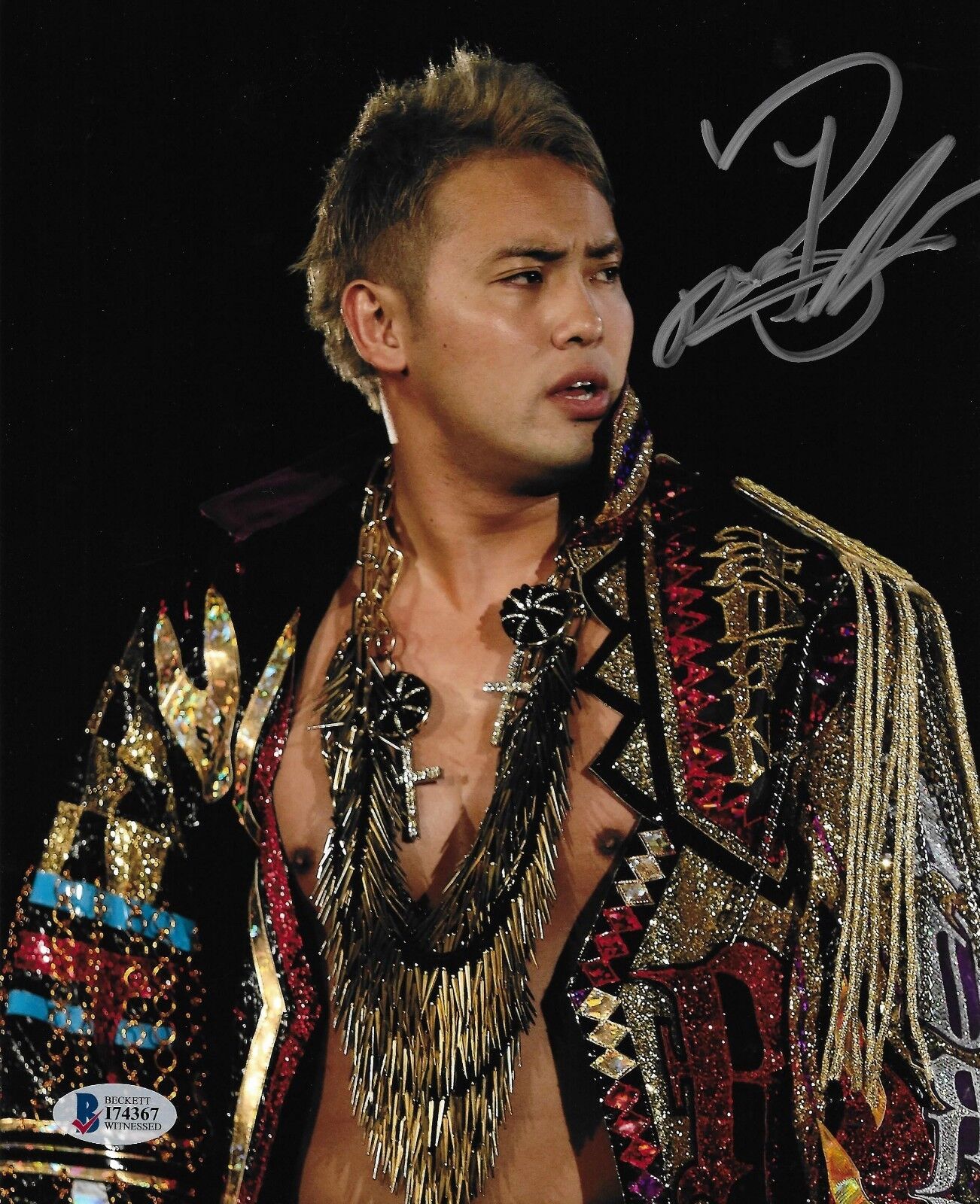 Kazuchika Okada Signed 8x10 Photo Poster painting BAS Beckett COA New Japan Pro Wrestling Auto 0