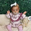 [Heartbeat & Sound] African American 20" Quality Realistic Handmade Toddler Babies Dolls Girls Soft Vinyl Silicone Reborn Baby Doll Payton - RBBI-Myrebornbabydoll&reg; Myrebornbabydoll&reg;