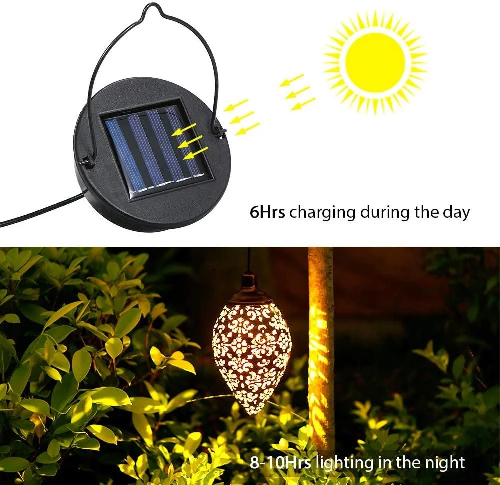 Christmas Garden Lights-Outdoor Hanging Garden Lights Metal Lamp for Patio