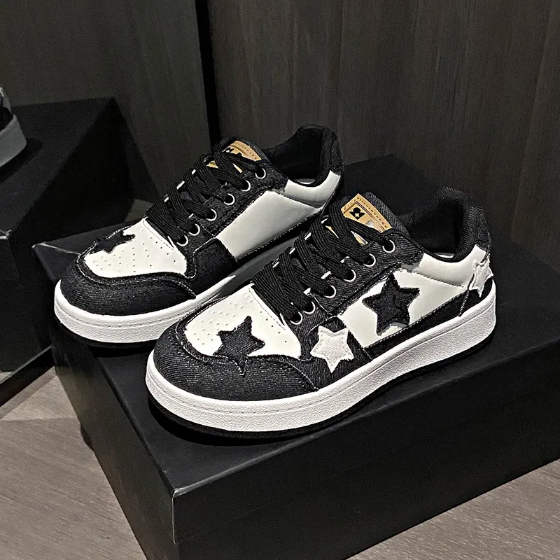 Breakj Breakj And Summer 2025 New Star Couple Men's Shoes Low-Top Shoes Casual Denim Shoes Women's Trend Shoes