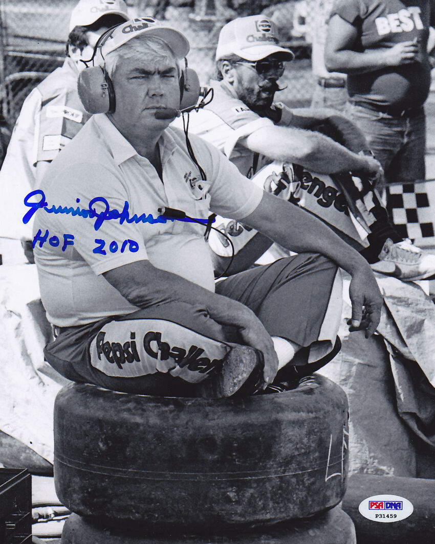 Junior Johnson SIGNED 8x10 Photo Poster painting + HOF 2010 NASCAR PSA/DNA AUTOGRAPHED