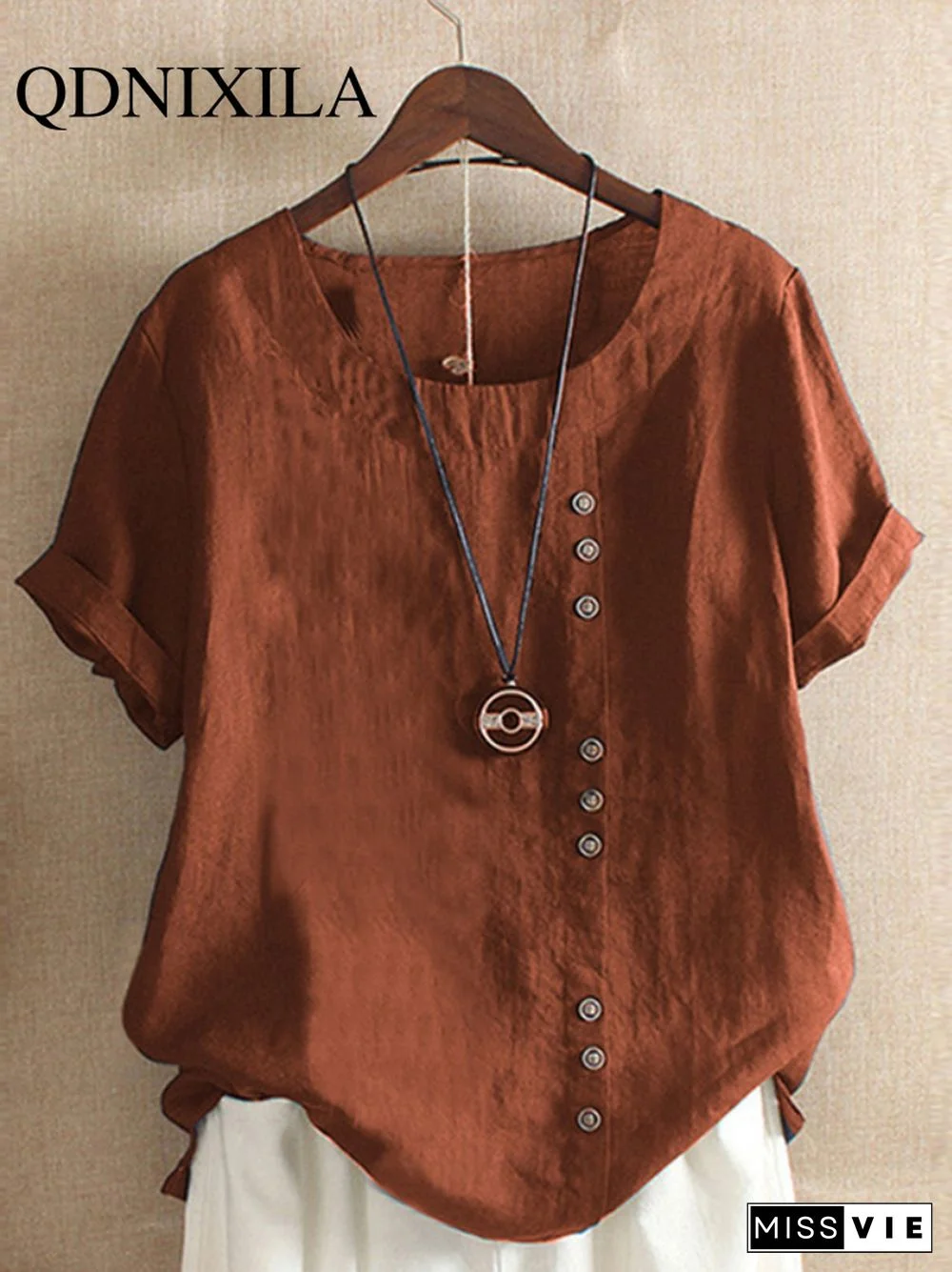 New Summer Oversize T-Shirt Large Casual Loose Cotton Linen Short Sleeve Pullover Tops Shirts For Women Woman Tshirts Clothes