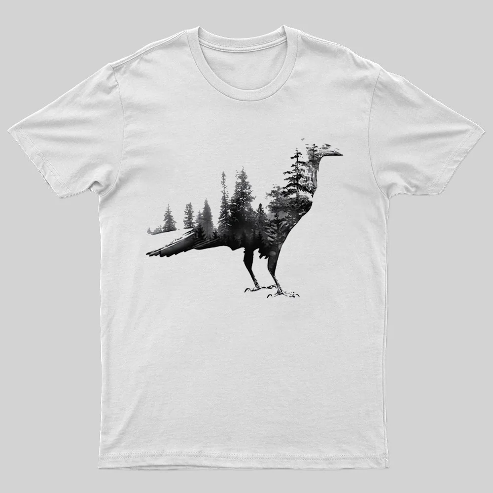 Forest Bird Printed Men's T-shirt