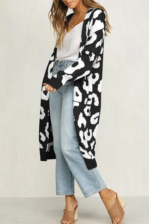 Autumn Long Sleeve Knit Sweater Coat