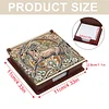 Wooden DIY Horse Diamond Painting Kit Note Box with 160 Papers for Office Desk