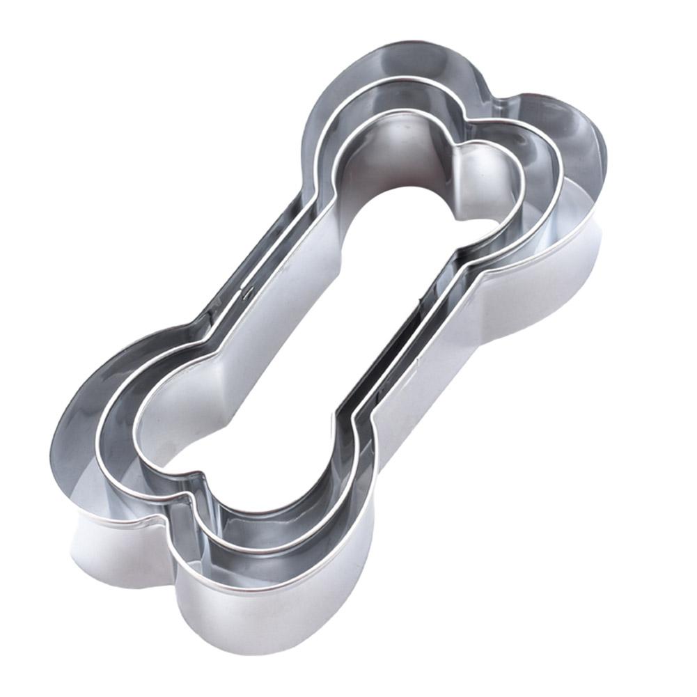

3pcs DIY Dog Bone Shaped Cookies Mold Stainless Steel Cake Decoration Mould, 501 Original