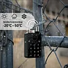 Graffiti Bluetooth Smart Fingerprint Padlock Remote Sharing Unlock Password Padlock Card Swipe Lock with Key