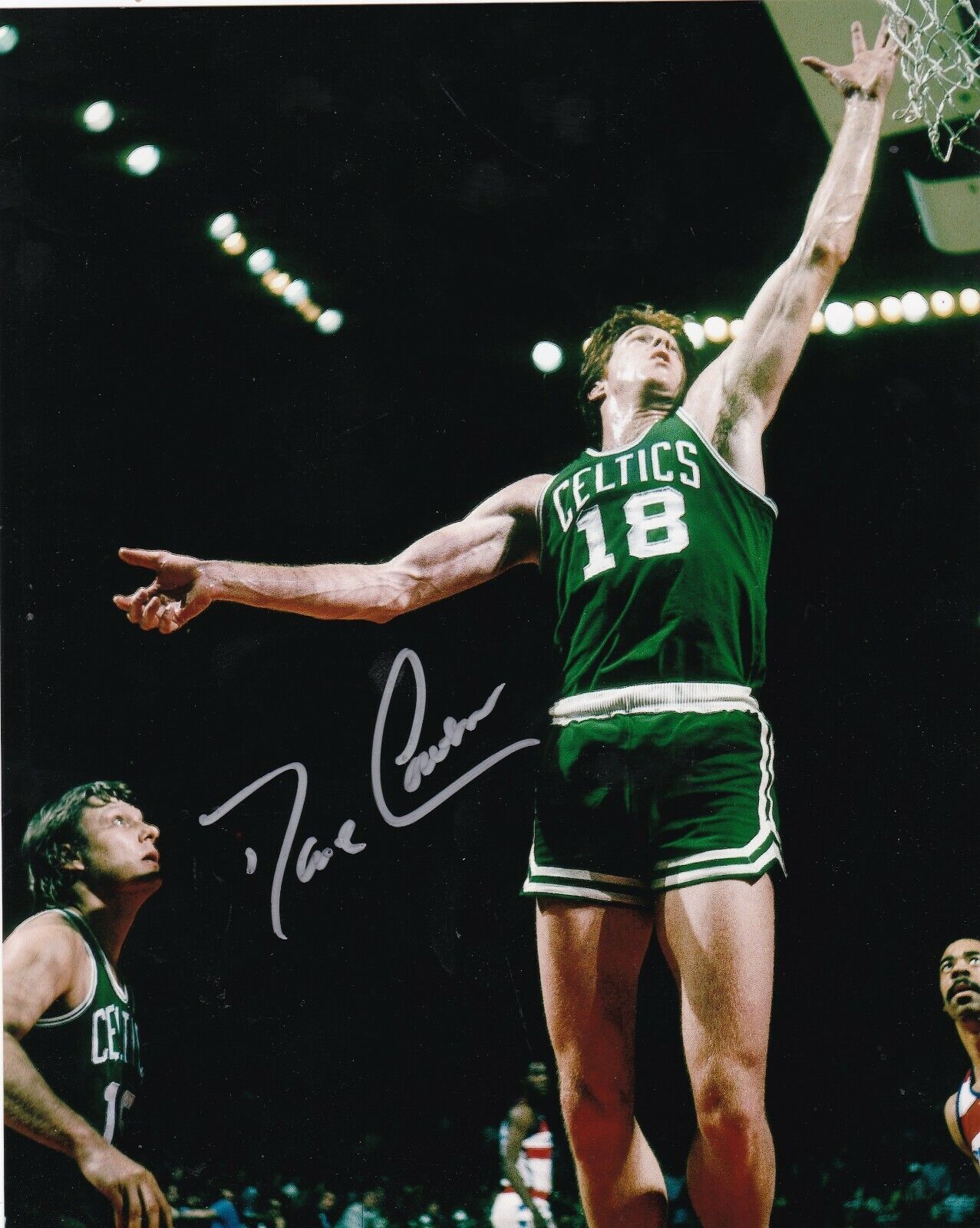 DAVE COWENS BOSTON CELTICS ACTION SIGNED 8x10