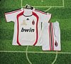 Joyfball 2006/2007 Kids Size Retro AC Milan Away Football Shirt 1:1 Thai Quality