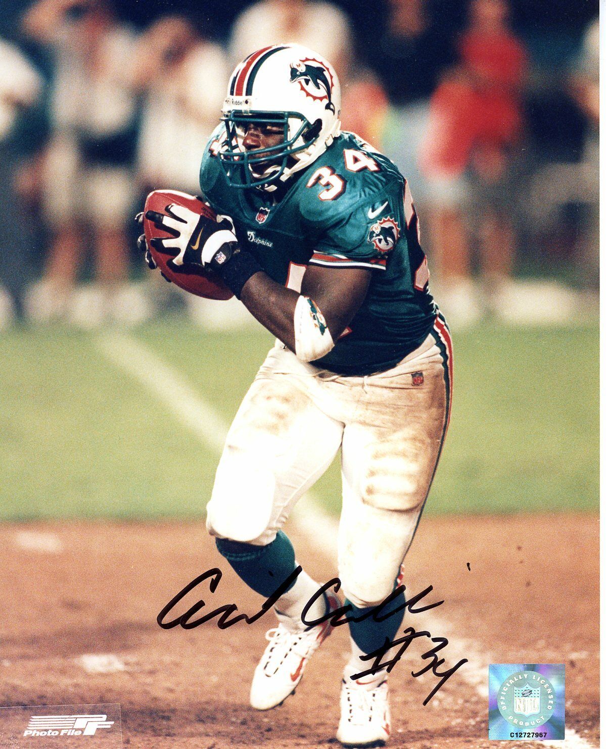 Cecil Collins autographed 8x10 Miami DolphinsS135