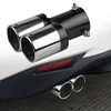 Dual Outlet Car Exhaust Tip Stainless Steel Auto Muffler Silencer Accessories