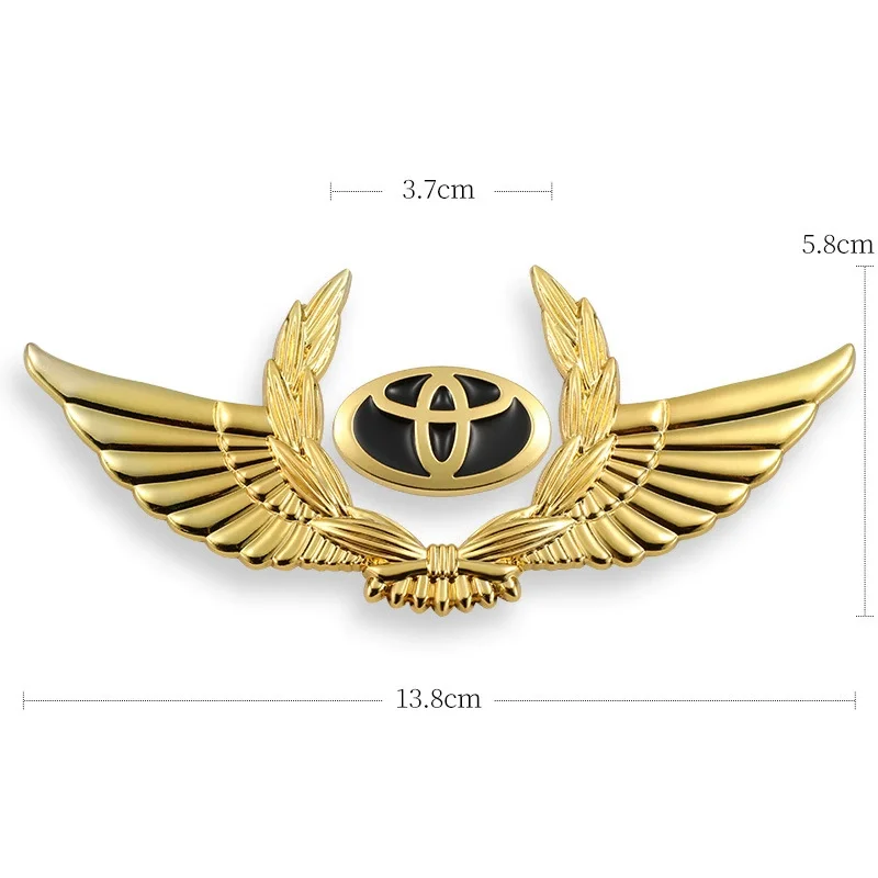 3D car metal badge decorative side label (customized car logo)