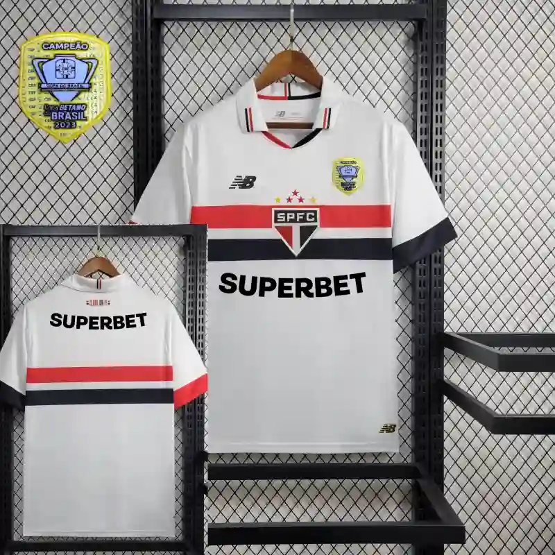 24/25 Sao Paulo Soccer Jersey Home all Sponsors+patch