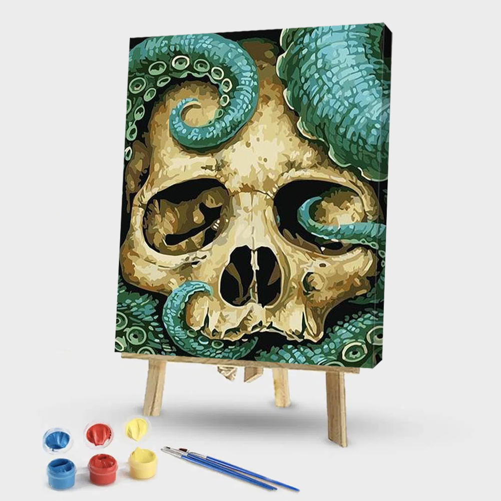 

40*50CM - Paint By Numbers - Abstract Skull, 501 Original