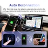 2 in 1 Wireless CarPlay Android Auto Adapter Plug & Play for Factory Wired Cars