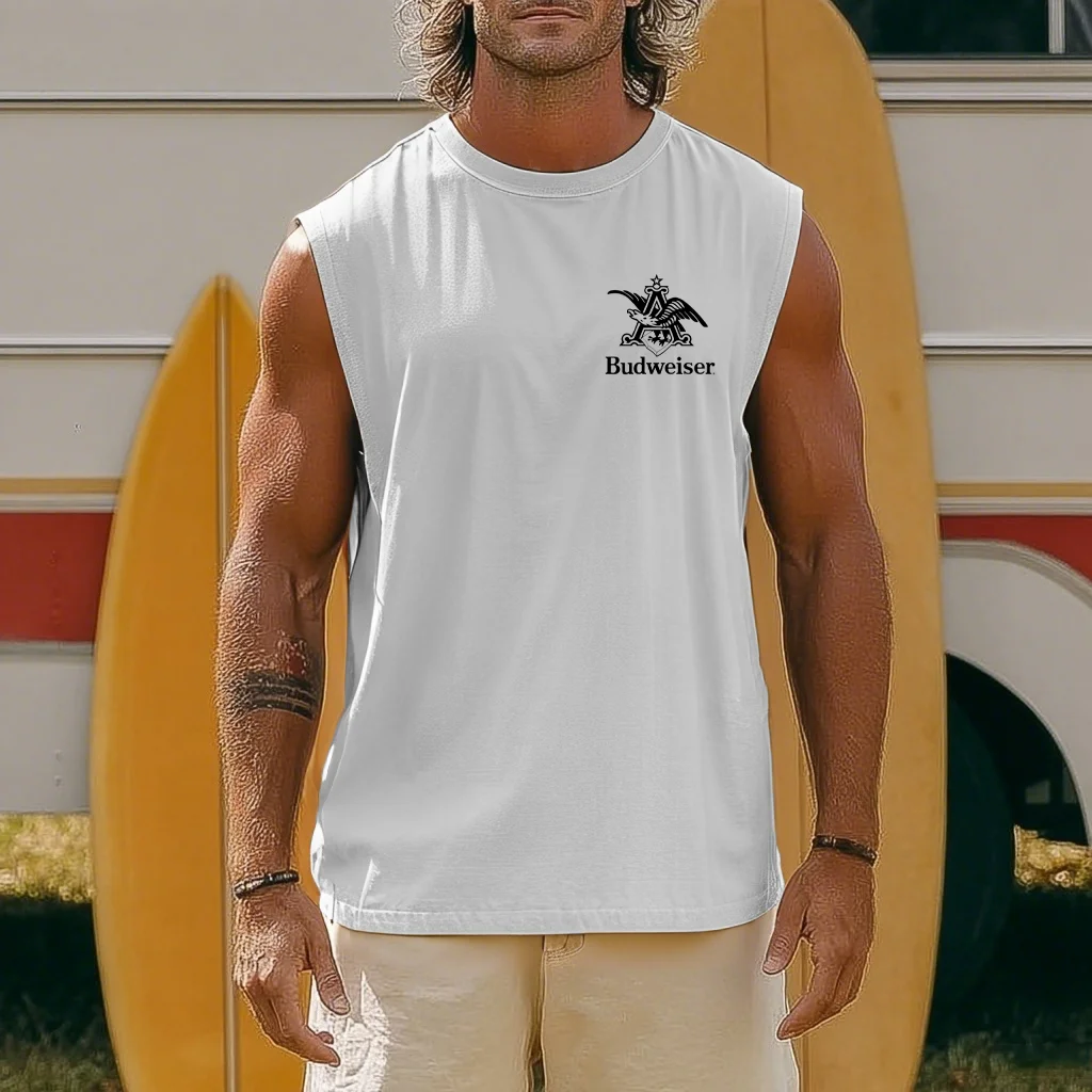  Classic Graphic Tank Top for Men - Perfect for Summer Outdoors