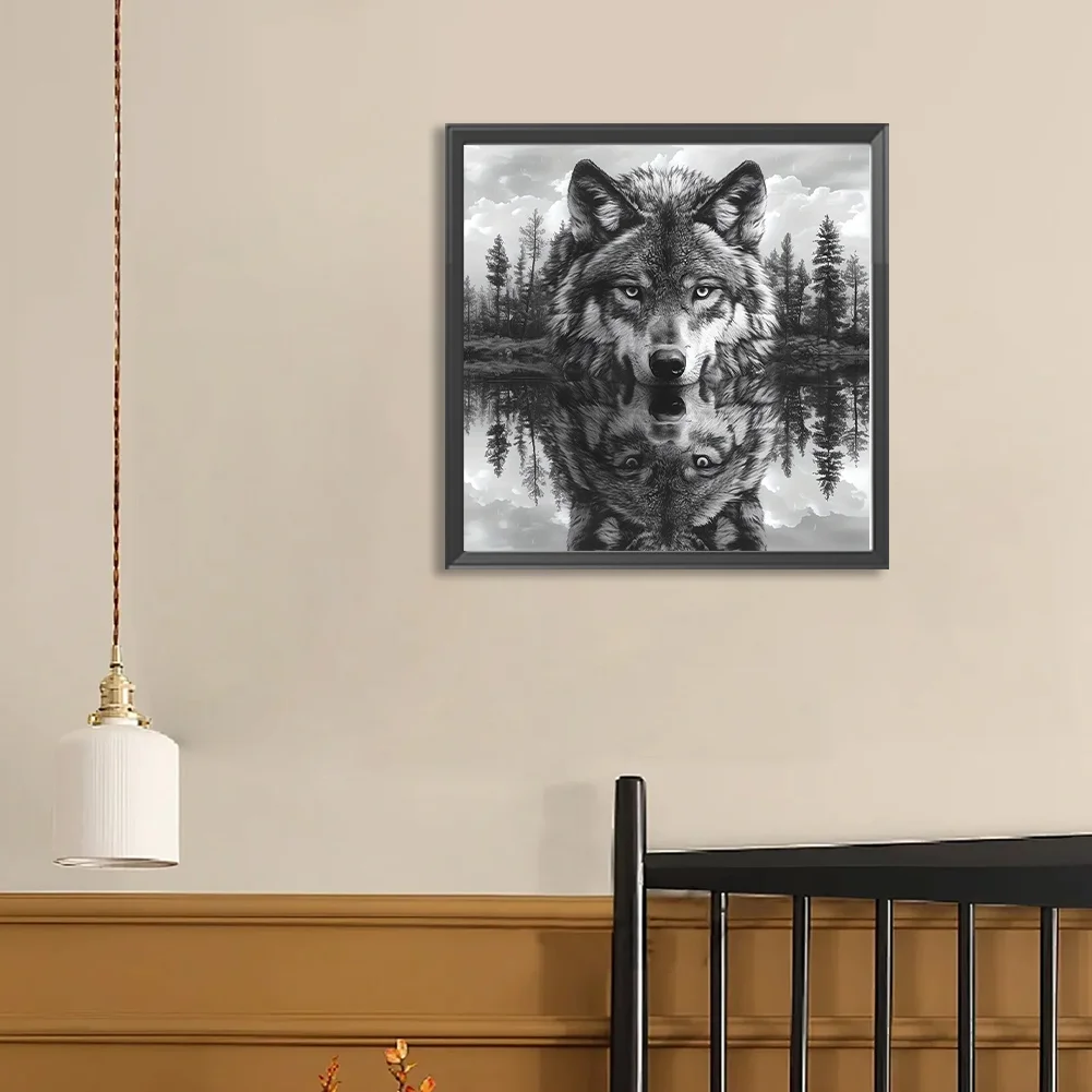 Diamond Painting - Full Round Drill - Wolf(Canvas|40*40cm)