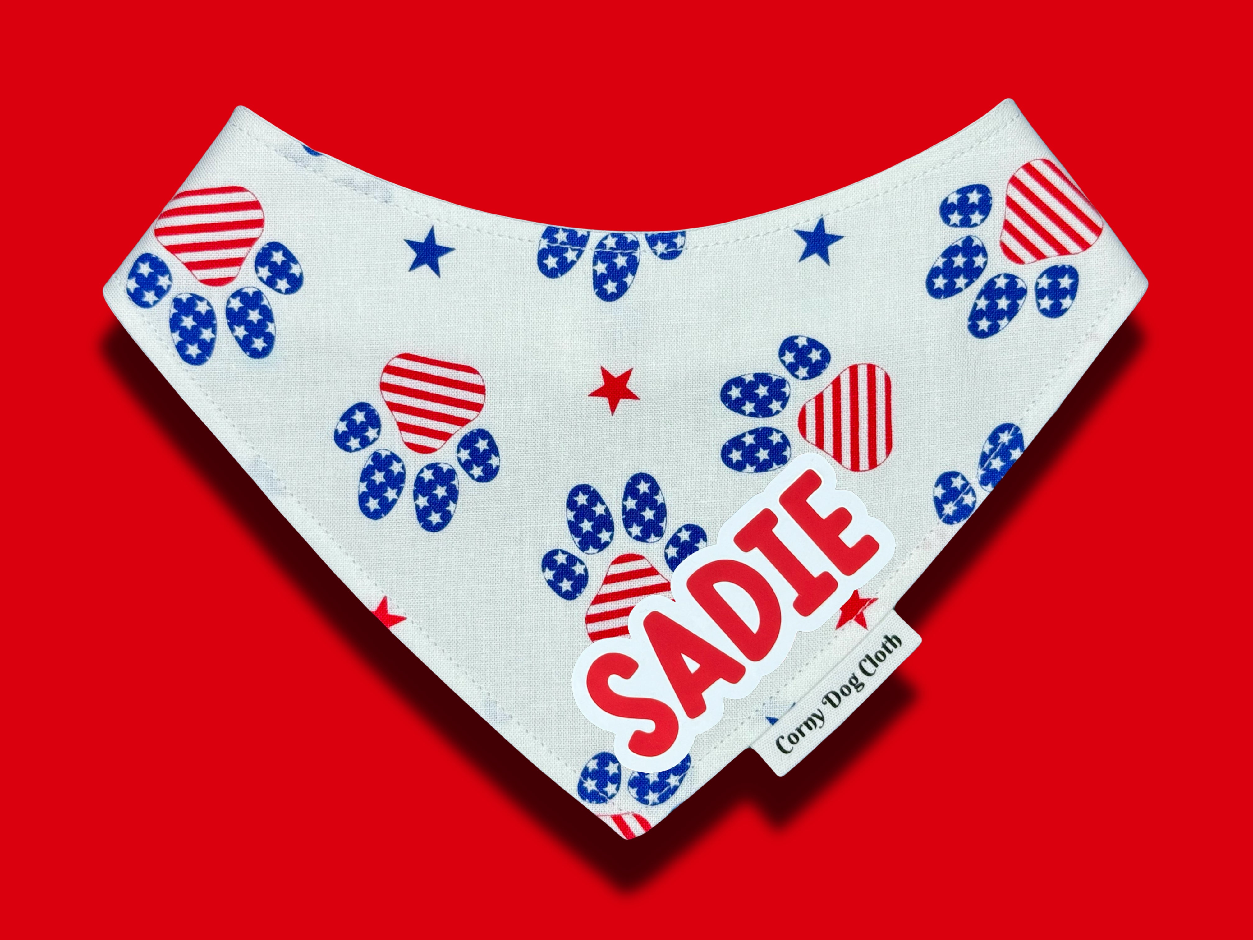 Personalized dog scarf