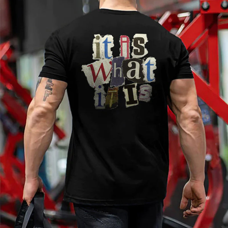 It ls What It ls Printed Men's T-Shirt WOLVES