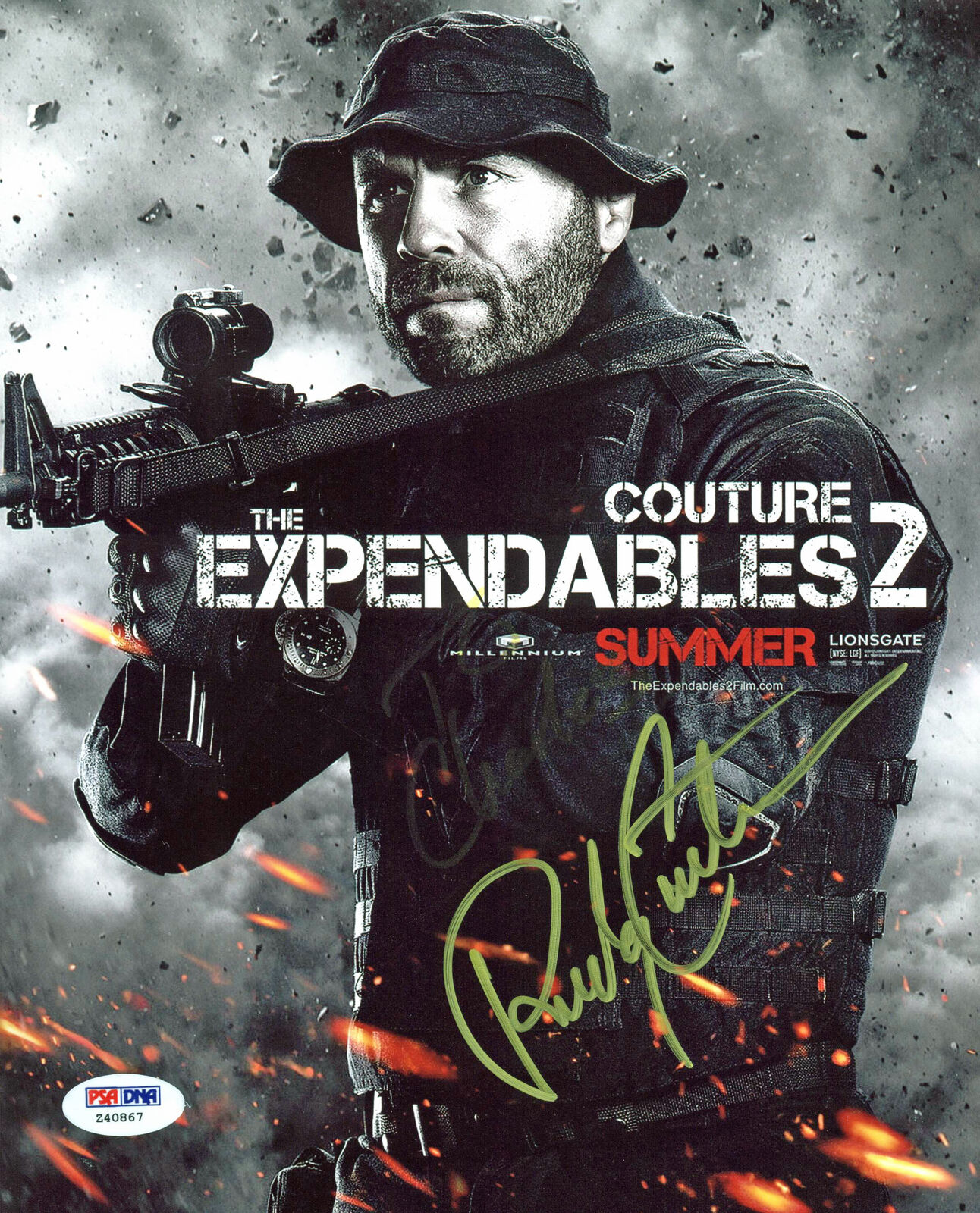 Randy Couture UFC The Expendables Authentic Signed 8x10 Photo Poster painting PSA/DNA #Z40867