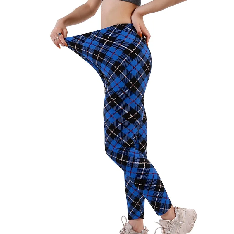 CUHAKCI Printed Leggings Women Pants XXL Workout Trousers High Waist Leggins Fitness Activewear Sport Elastic