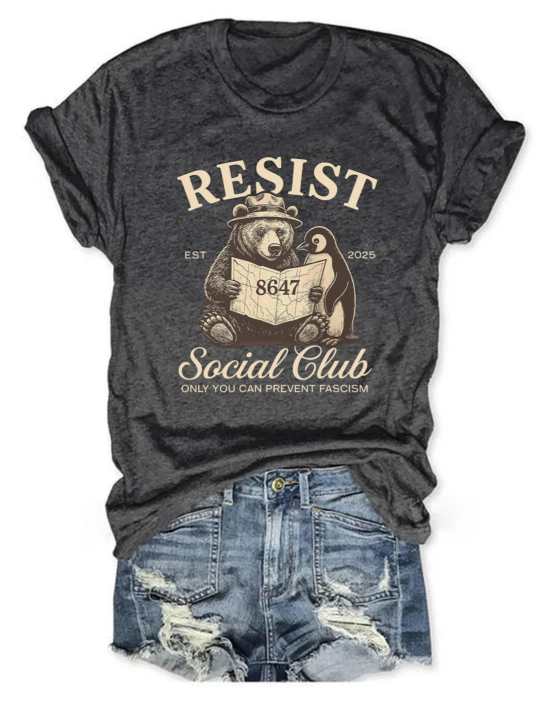 Bears Penguins Resist T-Shirt