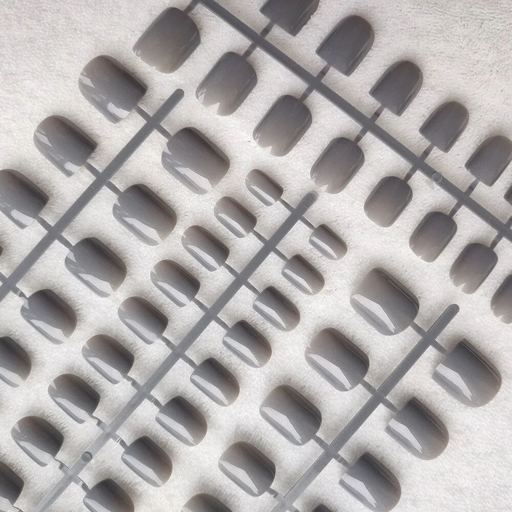 10 Sets Of Same Colors Square False Nail Tips 24 pcs Per Set 10 Sizes Press On Fake Nails DIY Manicure-Nail Inspo