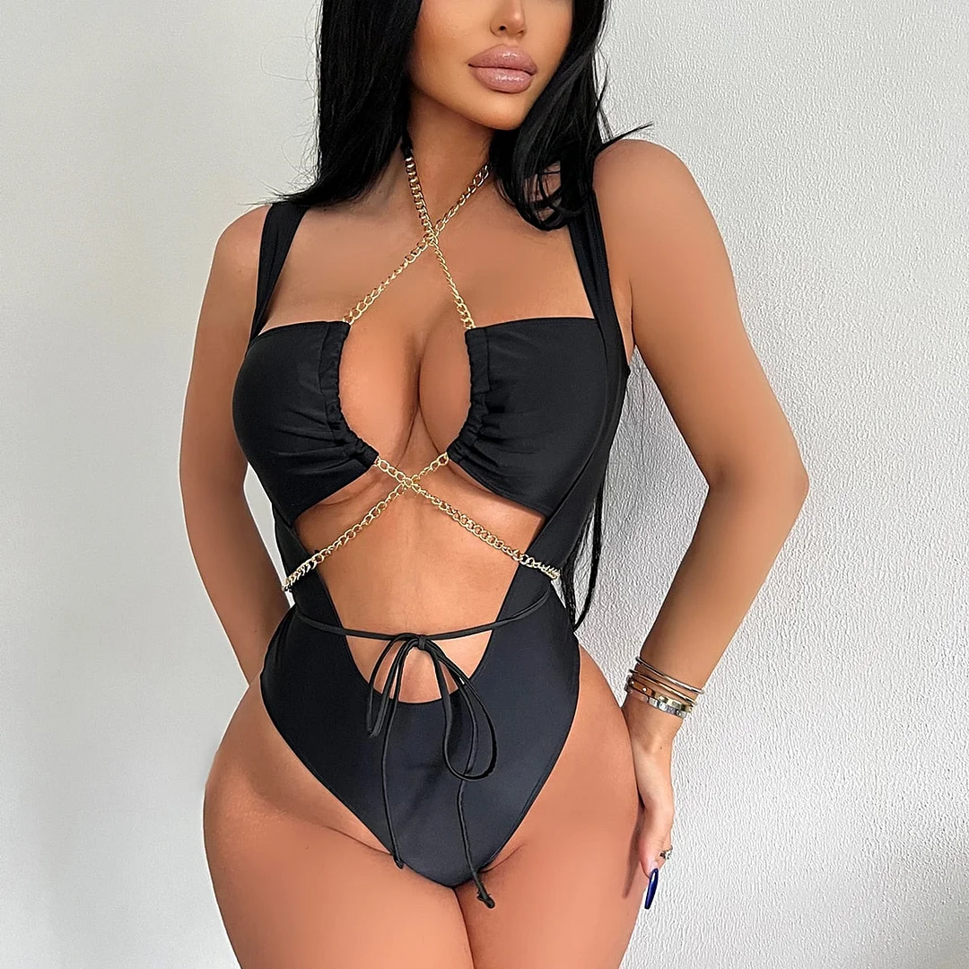 Uforever21 Wire Free Brand Swimwear Women's Swimsuit Sexy One Piece Micro Black Bikinis Set Swimming Beach Suit