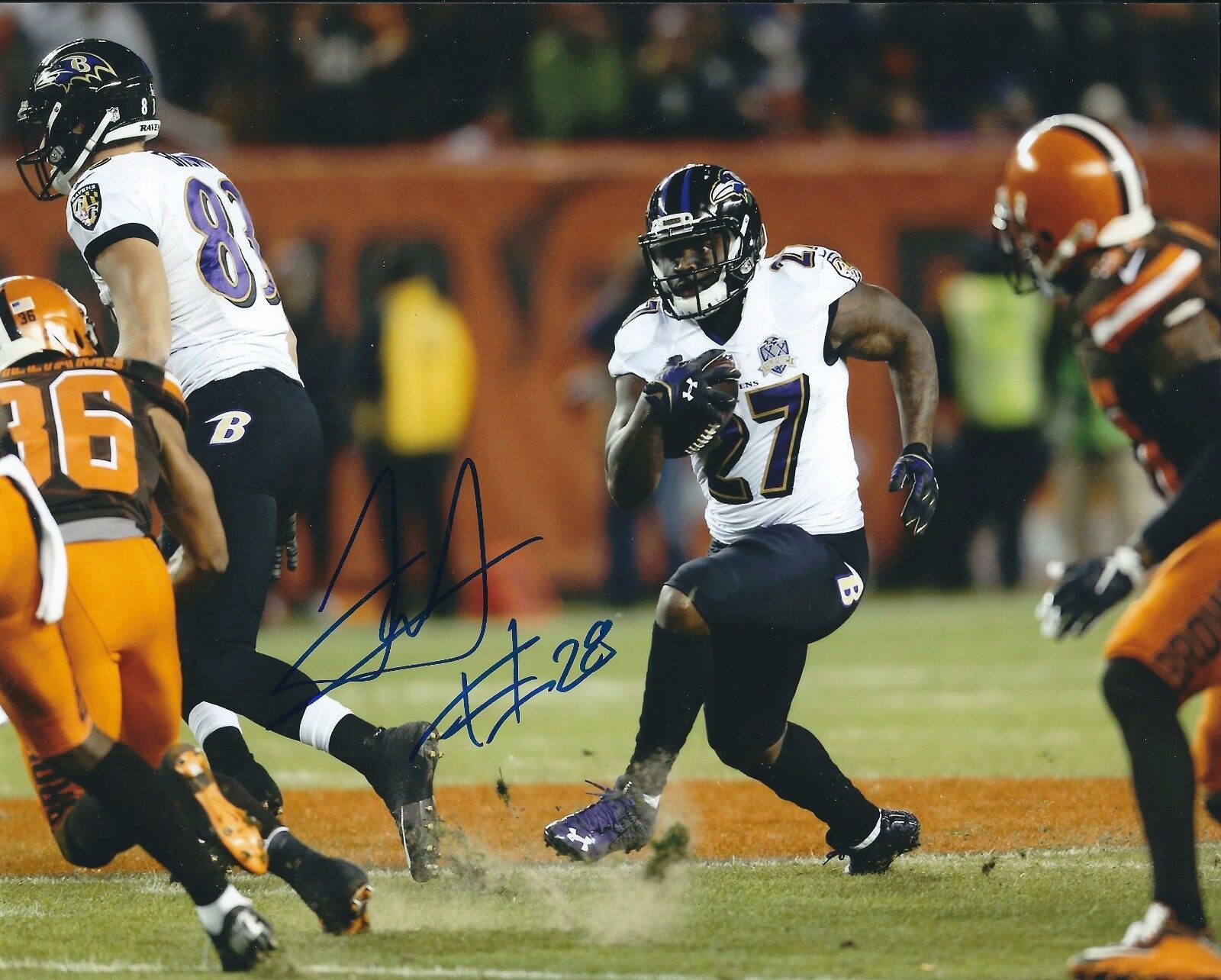 Autographed SHELDON PRICE 8X10 Baltimore Ravens Photo Poster painting with COA