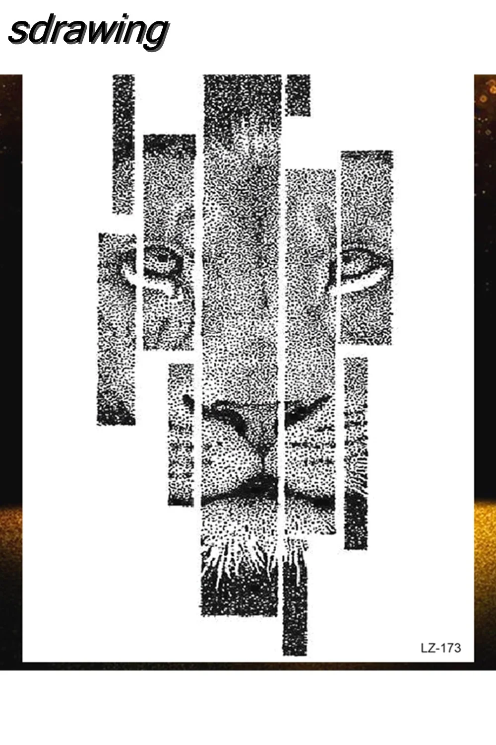 sdrawing Wolf Forest Temporary Tattoos For Children Tiger Geometric Fake Tatoos Mountain Triangle Elk Tatoo Sticker Body Art