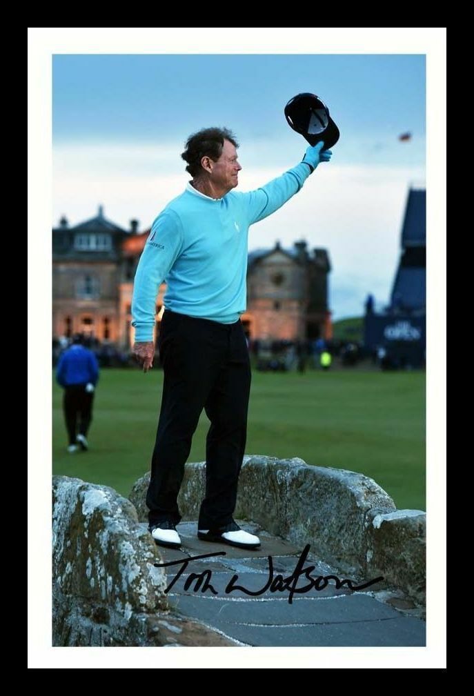 Tom Watson - 2015 Open Autograph Signed & Framed Photo Poster painting