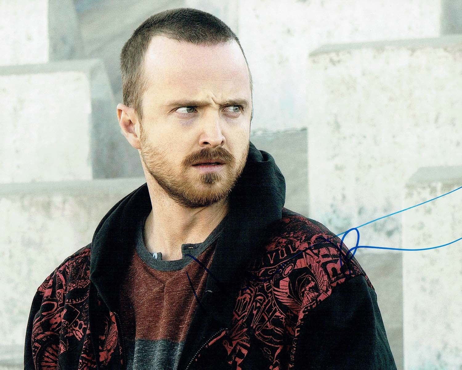 Aaron PAUL SIGNED Autograph 10x8 Photo Poster painting 1 AFTAL COA Breaking Bad Jesse Pinkman