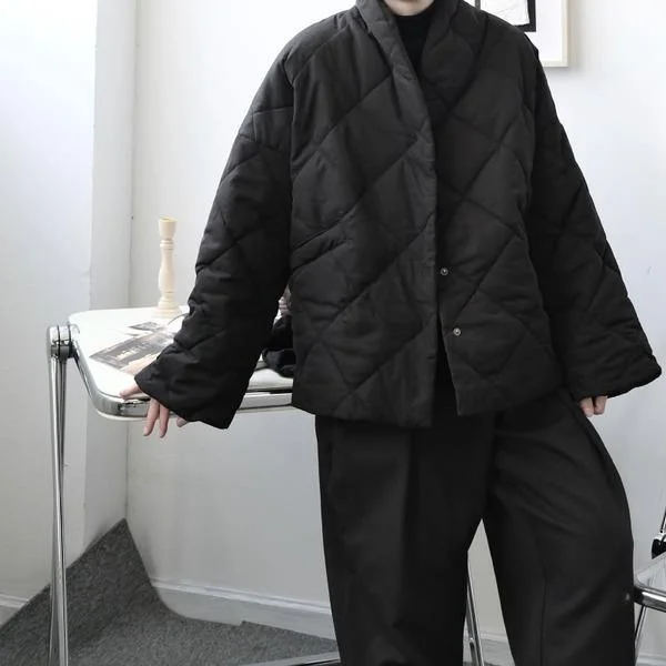 Patchwork Single Breasted Solid Parka Women 2020 Winter Casual All Match Women Clothes