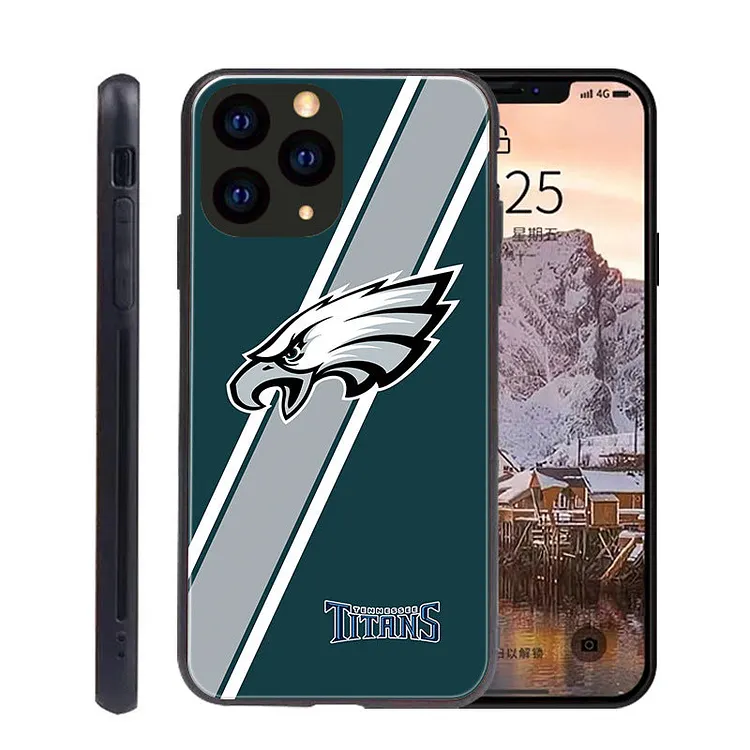 Philadelphia Eagles Tempered Glass IPhone Case