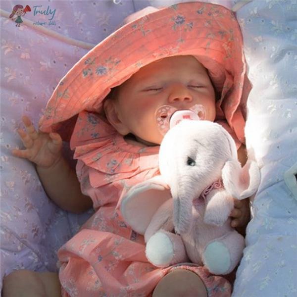 [Heartbeat💖 & Sound🔊]20" Dreams Truly Reborn Siliocne Baby Girl Doll for Kids Age 3+ Gabriella 2023 -Creativegiftss® - [product_tag] Creativegiftss.com