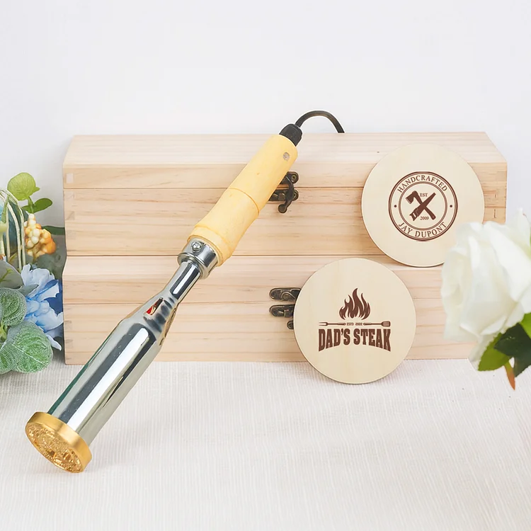 Personalized Wood branding iron, Custom Branding Iron with optional electric handle, Wood branding iron, Leather branding iron
