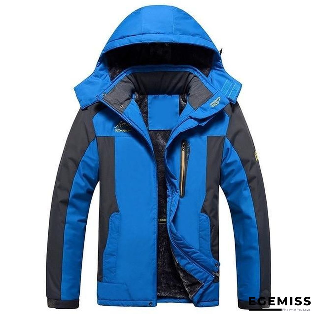Men Hiking Casual Outwear Warm Hooded Coat Windproof Overcoat Jacket | EGEMISS