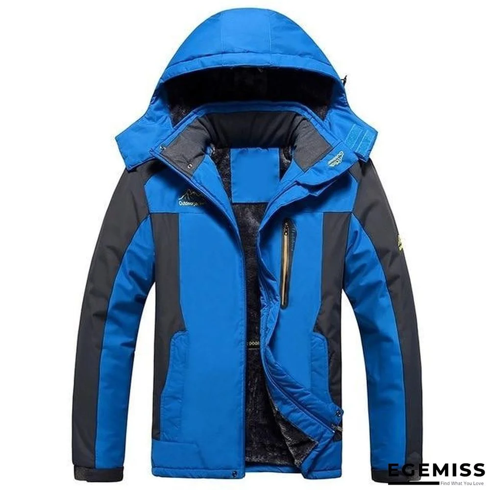 Men Hiking Casual Outwear Warm Hooded Coat Windproof Overcoat Jacket | EGEMISS