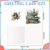 12Pcs Garden Flowers DIY Diamond Painting Greeting Cards for Adult Holiday Gifts