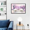 (Big Size)Two Swans - 11CT Stamped Cross Stitch - 60*40cm - Animal
