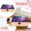Butterfly DIY Diamond Art Wooden Storage Box with Locking Clasp Desk Organizer