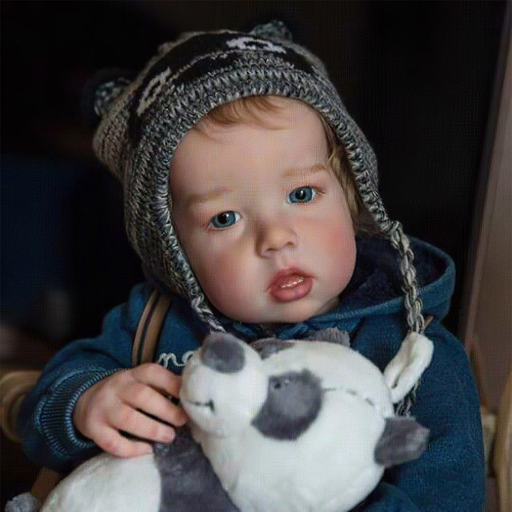 20'' Look Real Baby Doll Boy Named Gerald with Bottle and Pacifier Real