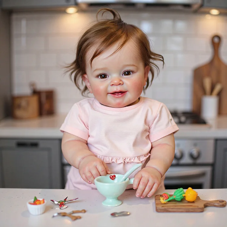 [New] 20" Reborn Toddler Realistic Baby Doll Girl Gidias with Chubby Lifelike Face