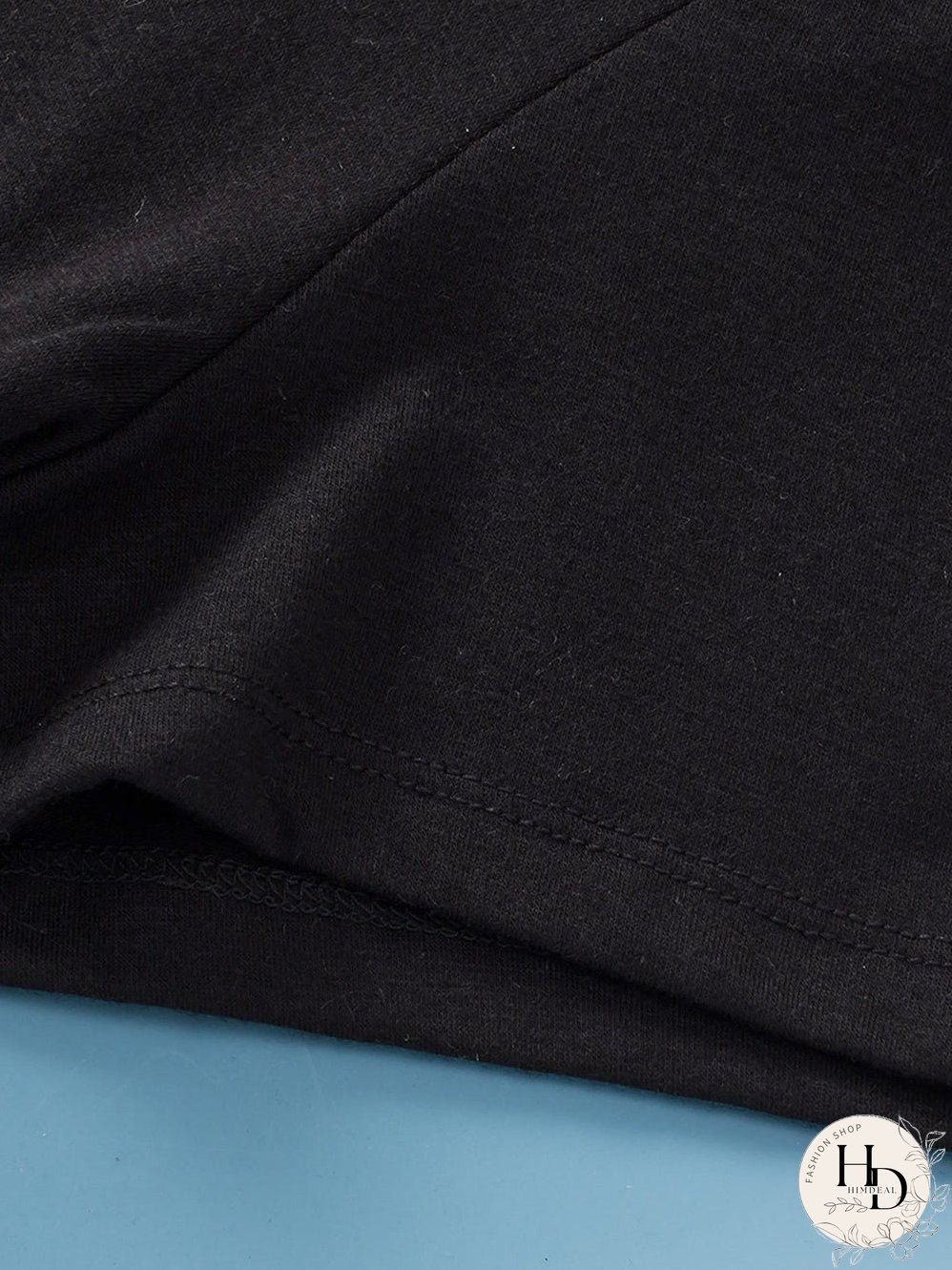 Black Plus Size Crop T-Shirt and Pleated Wide Leg Pants Set