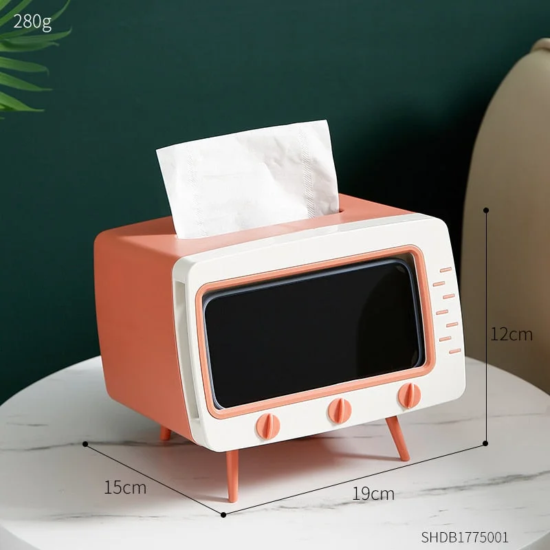 Creative Tissue Boxes Modern Home Decoration Living Room Table Decoration Accessories Toilet Paper Holder Mobile Phone Holder